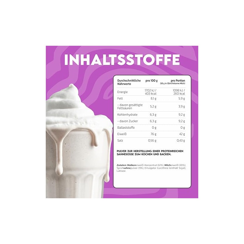 Inlead Protein Cream with 73% Protein Creamy Consistency Replaces Conventional