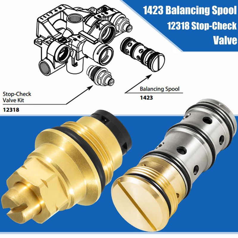 Yoursme 1423 Balancing Spool 132343 & 12318 Stop-Check Valve Kit