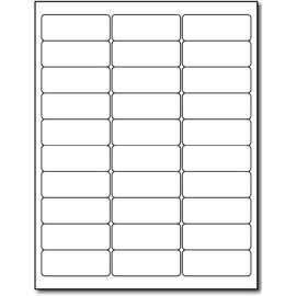 300 Count Standard Address Labels (1" x 2 5/8") - Blank White Matte Finish with Permanent Adhesive - Printable Stickers for Inkjet/Laser Printers (10 Sheets / 300 Labels)