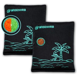 Wisesorb 2 x 500Gram Rechargeable Silica Gel Desiccant Packs, Microwave Reactivated Moisture Absorbers Bag, Color Indicating Reusable Dehumidifier for Car, Closet, Basement, Garage