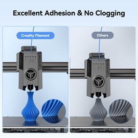 Creality Creality 3D Printer Filament 1.75mm 4KG, PLA Filament Bulk +/- 0.02mm, 4 Pack 1kg Spool(2.2lbs) 3D Printing Filament Fits for Most FDM 3D Printers, Black White Blue Red