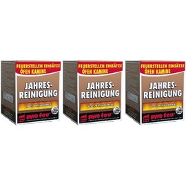 3 x Annual Cleaning Soot for Oven and Fireplace All Pipes Including Stainless Steel