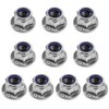 QWORK® 10PCS M10 Lock Nut with Nylon Insert - 304