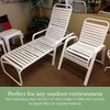 Jejavu 1.5" Wide x 20' Roll Vinyl Strap for Patio