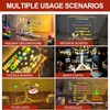 LED Message Board 7 Colors Pen,Acrylic Erase Board with Light,Glowing