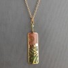 Adajio Retired Adajio Necklace Column Landscape Sun Mountains Coral Green