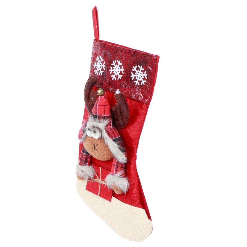 Hanging Christmas Holiday Stockings Sock Gift Bag Hanging Pendant Christmas
