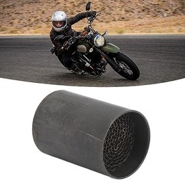 Motorcycle Exhaust Pipe Catalytic Converter Stainless Steel Front Middle Exhaust Muffler Catalytic Converter Universal for Motorcycle, Default