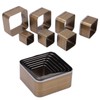 7PCS Leather Die Cutter Rounded Tetragonum 20‑50mm Leather Cutting Dies