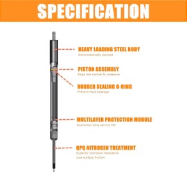 PM3986 Front Hood Lift Supports Struts Rods Shocks Gas Springs Compatible with 2017 2018 2019 2020 2021 2022 Ford F250 F350 F450 F550 Super Duty, Replace# HC3Z16C826A, HC3Z16C826B