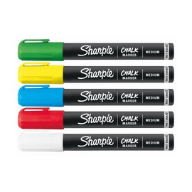 Marcadores de Tiza Líquida Borrable Sharpie Chalk 5 Colores