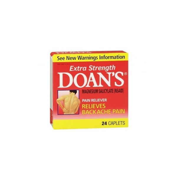 Doans Extra Strength Pain Reliever for Back Pain-24 ct. (Quantity of 5)