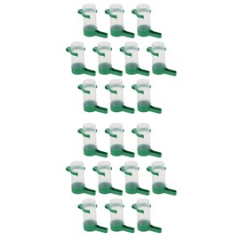 Zerodeko 20 PCS Automatic Bird Water Dispenser, Automatic Bird Feeder for Cage, Bird Feeder Drinker Waterer for Parrot Pigeon Quail Lovebirds Drinking Bottle