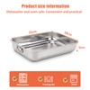 ROSSETTO Casserole Dish Stainless Steel Rectangular Small Baking Dish with