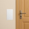 Tabanzhe 1pc Double Blanking Plate Cover 2 Gang Universal White