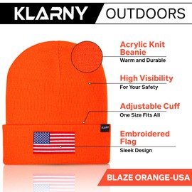 Klarny Hunting Hat Blaze Deer Beanie for Men Women and Kids