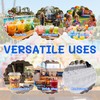 30 Sets Drink Buckets with Lids and Straws Plastic Cups