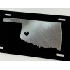 Diamond Etched Products Oklahoma OK State Car Tag Diamond Etched