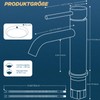 FORIOUS Bathroom Tap, Washbasin Tap, Black Single Handle Mixer Tap