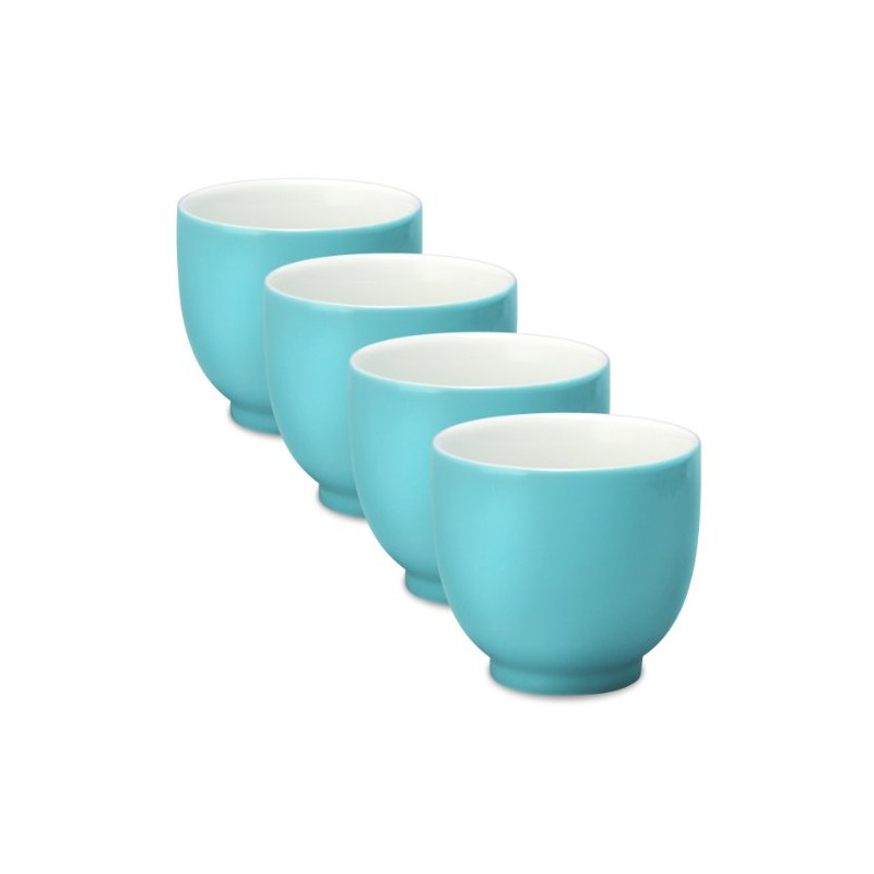 FORLIFE Q Tea Cup (Set of 4), 7 oz., Turquoise