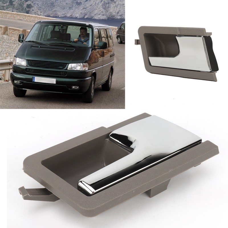 Auto Interior Door Handle Gray Base Plated Inside Pull Door