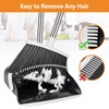 Folews Broom and Dustpan Set, Heavy Duty Dust Pan with