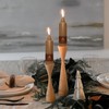 5 Inch Short Taper Candles Handmade Unscented Smokeless Set of