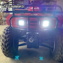 21ST For 1994-2000 Honda FourTrax 300 LED Fog Light Pods Flush Mount 5" & Wiring