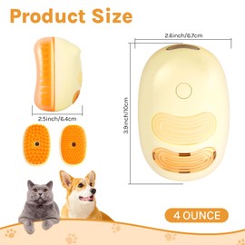 Cat Steam Brush for Shedding, Pet Massage Grooming Brush, Spray Cat Brush, Cat Mist Brush, Pet Hair Cleaning Brush Comb for Cats and Dogs