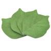 4 Packs Beautiful Green Leaf-Shaped Sticky Notes Stickers Can be