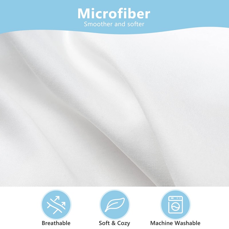 TILLYOU Toddler Pillowcase 2 Pack with Zipper,Silky Soft Microfiber 13"