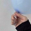 Circular Glitter Layer Sequin Magnetic Handmade Nail Tip - Round