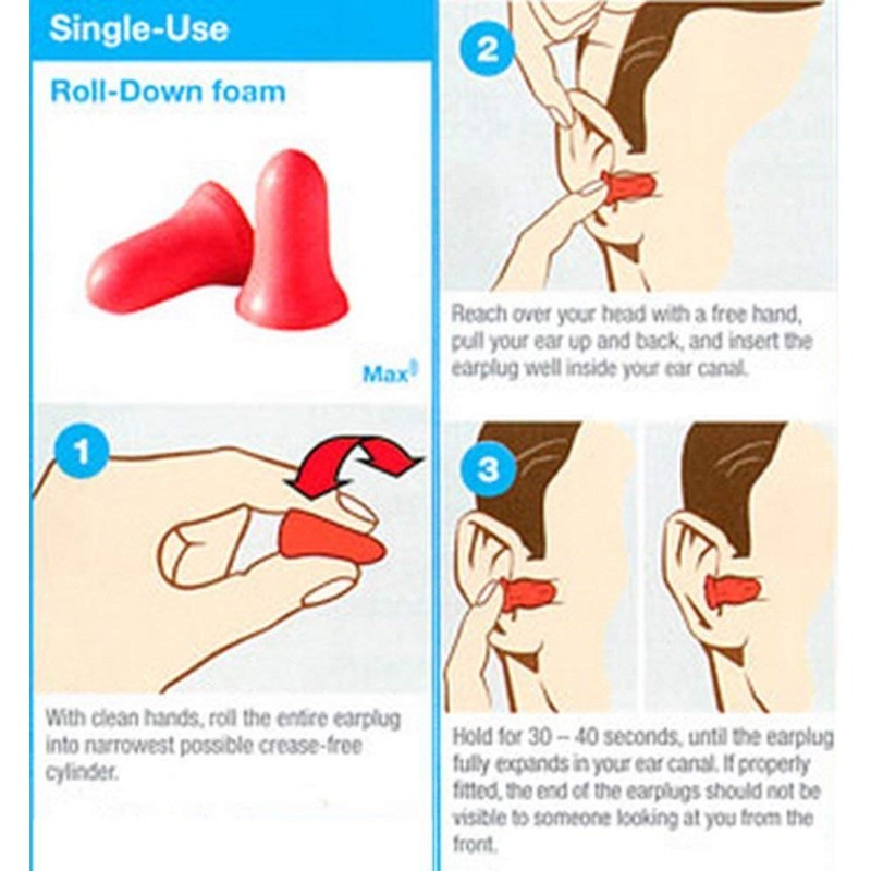 Howard Leight by Honeywell Low Pressure Disposable Foam Shooting Earplugs,