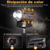 3 Par Faros Luces Led Para Motos Auto Doble Color