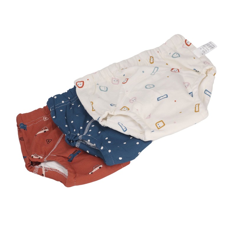 3pcs Baby Absorbent Training Pants Reusable Washable 6 Layers Gauze