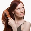 Frcolor Comb Hair Comb Peach Trees Massage Hair Brush Women's