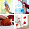 LOKIPA 6 Sheet Autumn Fall Maple Leaves Window Clings Sticker