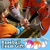 12 Pcs Baseball Acrylic Keychains with Mini Wooden Bats, Ice