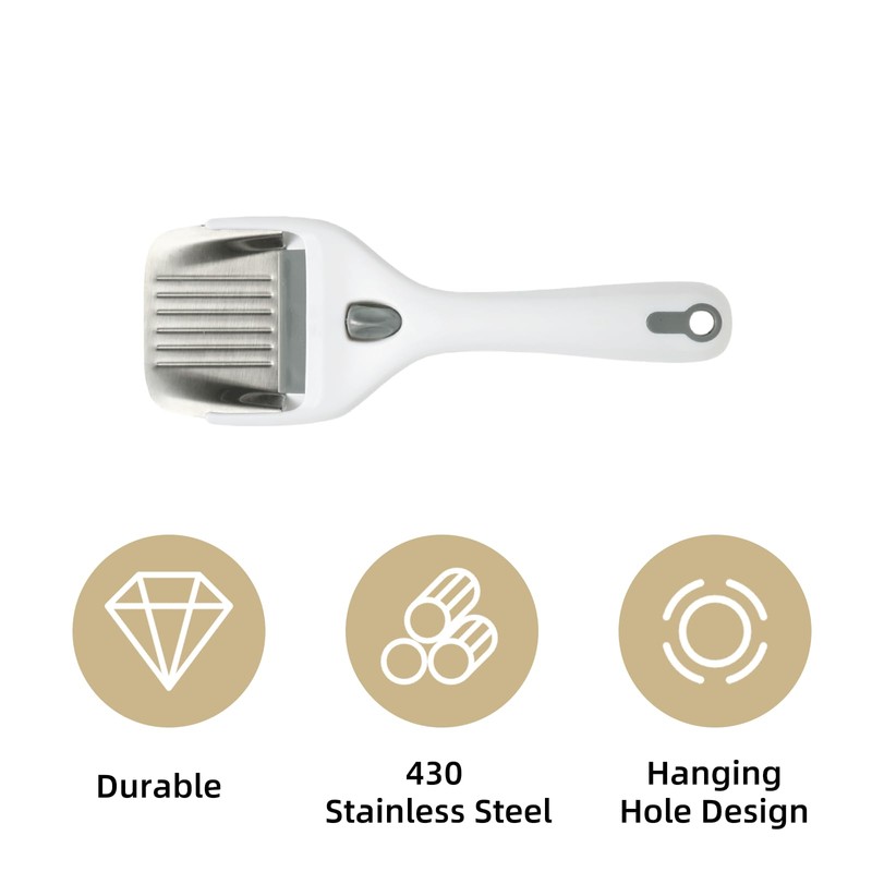 VacFreKep Kitchen Stainless Steel Cheese Slicer,Adjustable Handheld Cheese Cutter with