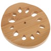 ABOOFAN Bamboo Lotus Root Coaster Set Heat Resistant Wooden Drink