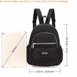 AOTIAN Mini Nylon Women Backpacks Casual Lightweight Small Daypack for Girls