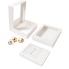 Bakepacker 55pcs White Pie Boxes 8x8x2.5 inches Easy Assemble Macaroon
