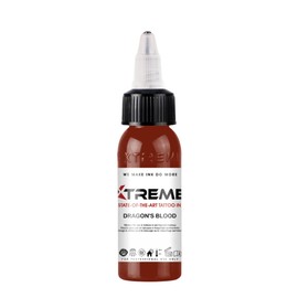 Xtreme Tattoo Ink, Versatile Medium Viscosity for Precision Tattooing, Rich Hue, Quick Healing, Acrylic-Free, Water Based and Premium Quality - Ready-to-Use Tattoo Ink (Dragon's Blood, 1 oz)
