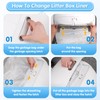 Self-Cleaning Litter Box, Drawstring Litter Box Liners, 60 Count Waste