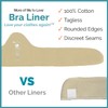 3 x 100% Cotton Bra Liner - Held in Place