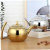 Gatuida Elegant Stainless Steel Teapot Tea Sets for Women Tea