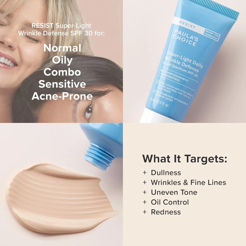 RESIST Super-Light Daily Wrinkle Defense SPF 30 Matte Tinted Face