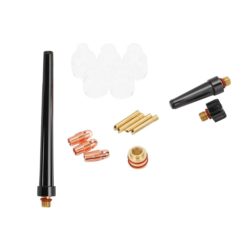 Welding Torch Accessories Kit Glass Cup Nozzle Brass Consumables for