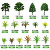 88pcs Model Trees Mixed Miniature Plants Model Train Scenery Architecture