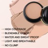 Boobeen Boobeen Full Coverage Waterproof Foundation Makeup, Creamy Skin Foundation